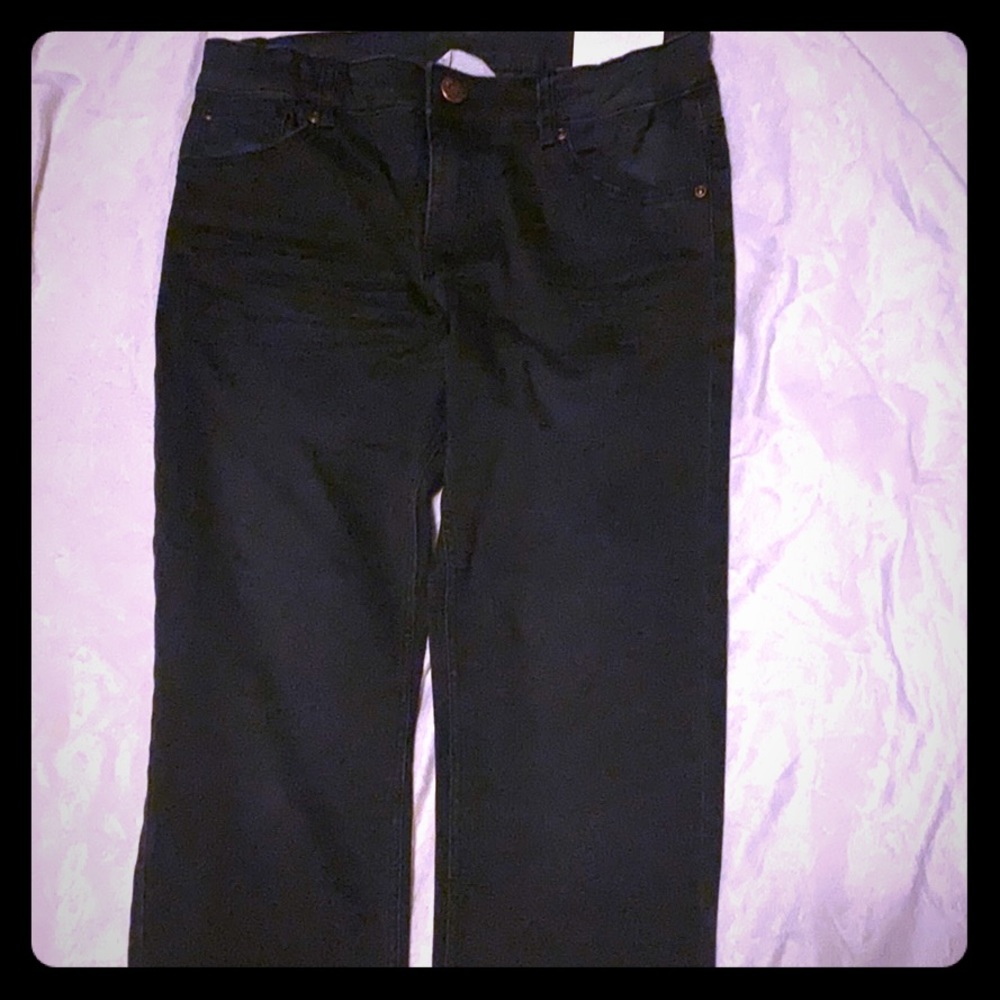 NWT kids 9-10Y comfort fit black jeans